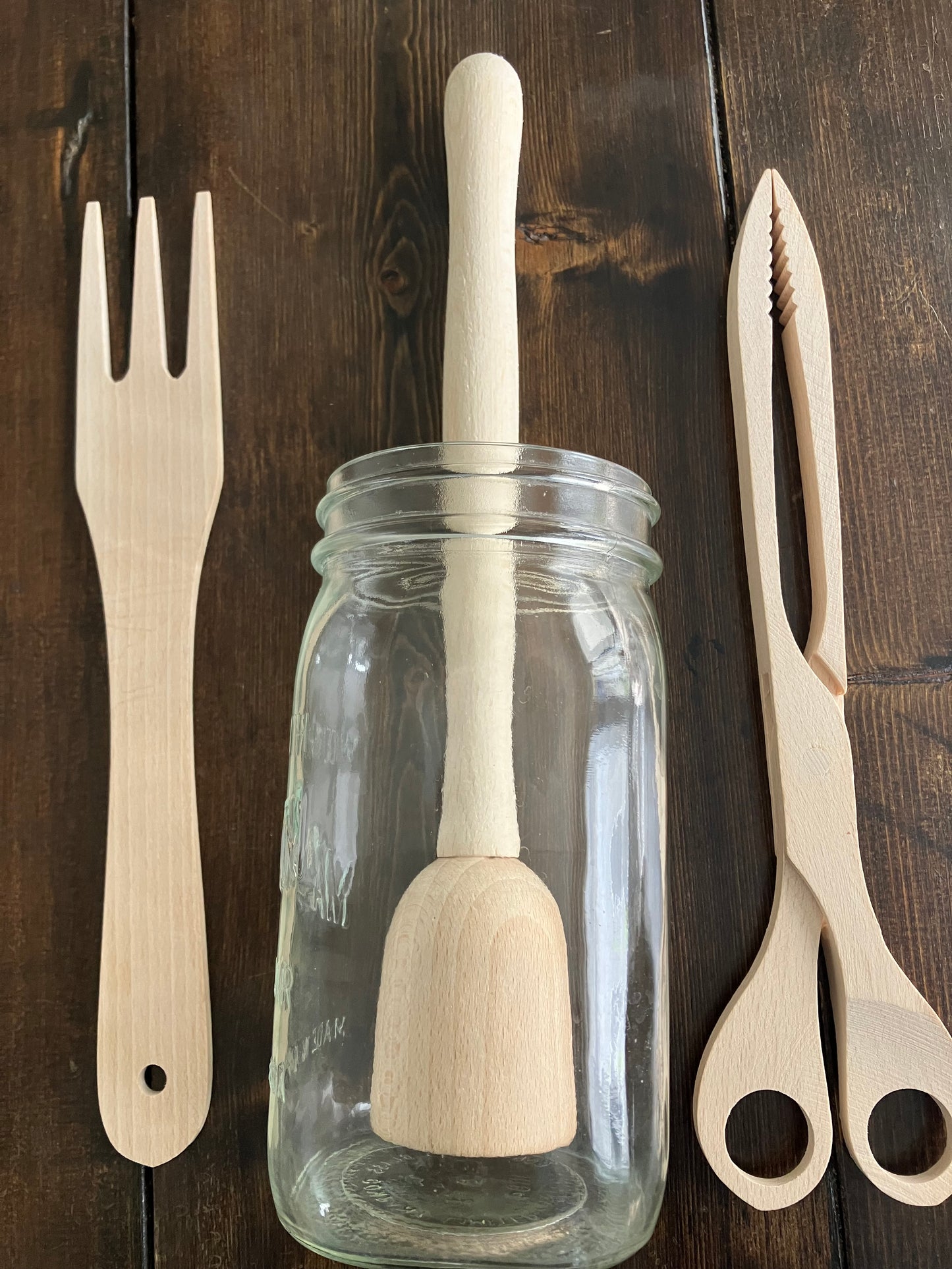 Sauekraut Cabbage Pounder & Fermented Food Handling Tool Kit