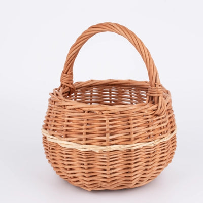 Small Hand-woven Compact Wicker Basket