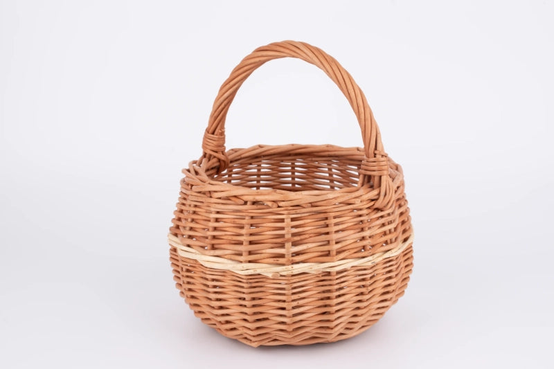 Small Hand-woven Compact Wicker Basket