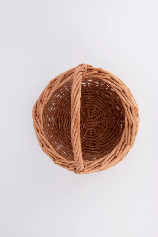 Small Hand-woven Compact Wicker Basket