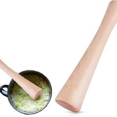 Sauerkraut pounder, tamper with two size ends
